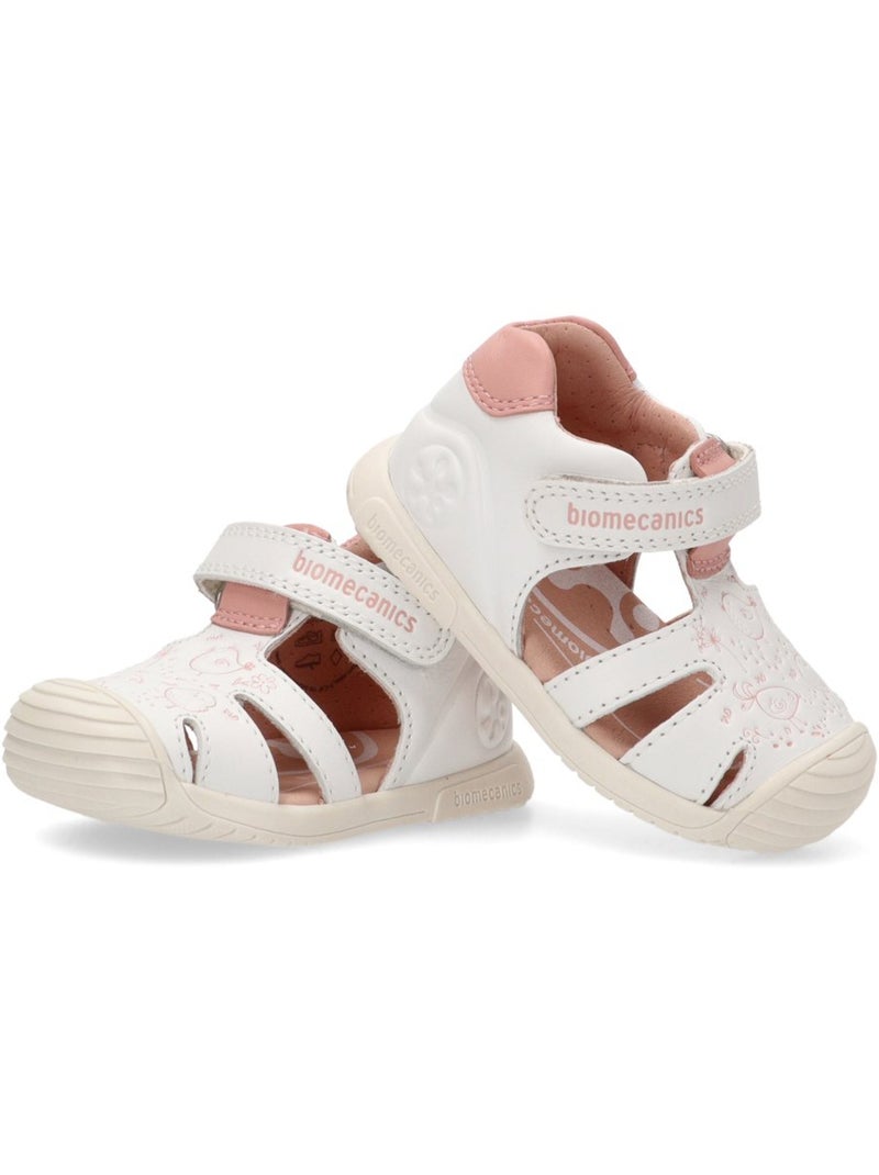 Sandalia Diario Niña Suela Plana - Biomecanics Blanco - Kiabi