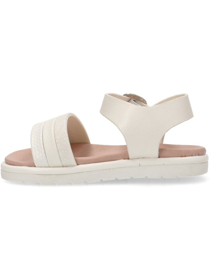Sandalia Diario Niña Suela Plana - Etika Blanco - Kiabi