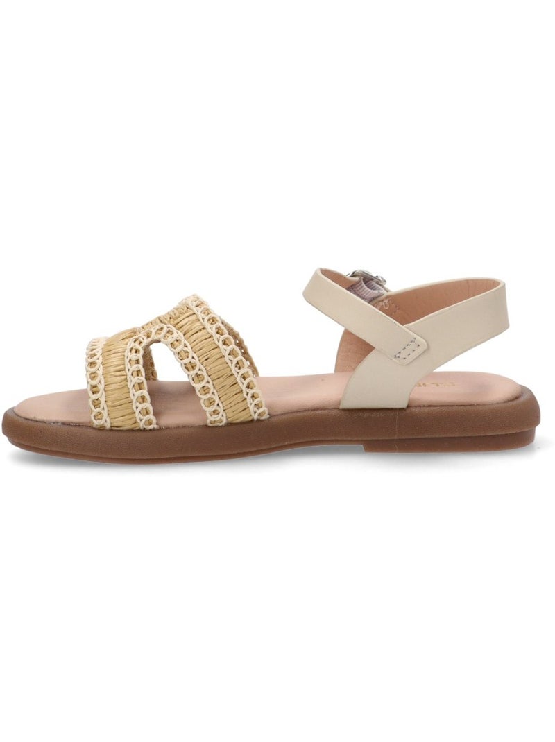 Sandalia Diario Niña Suela Plana - Luna Kids Beige - Kiabi