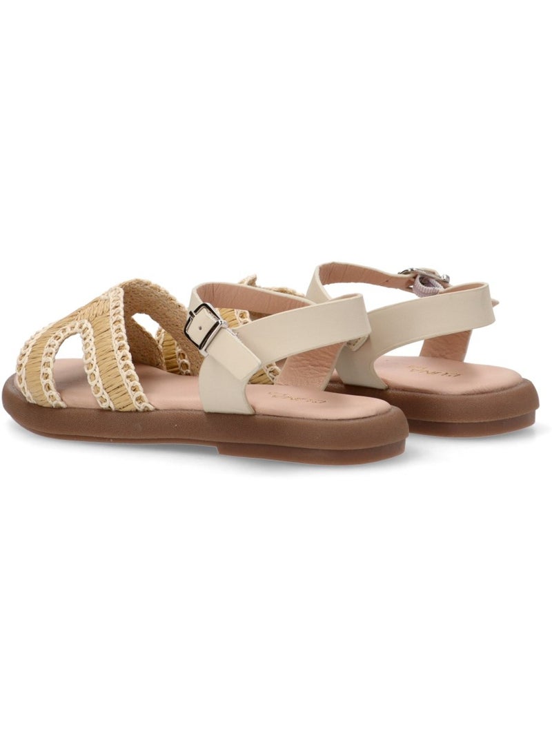 Sandalia Diario Niña Suela Plana - Luna Kids Beige - Kiabi