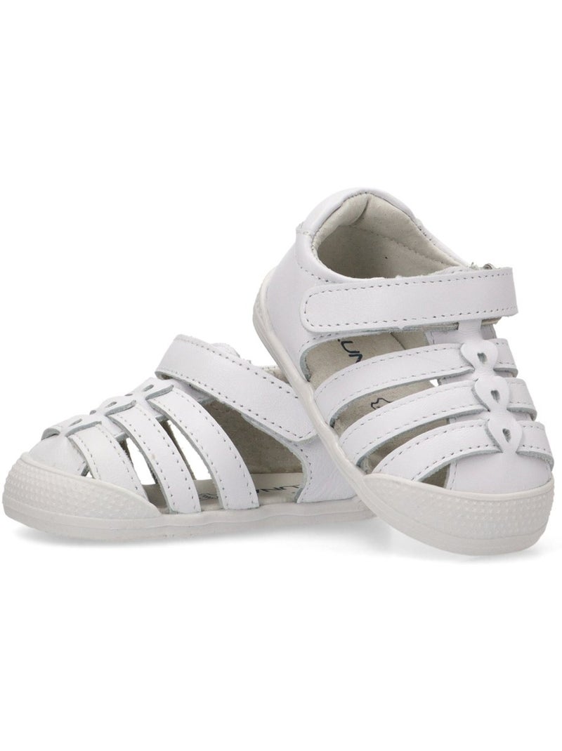 Sandalia Diario Niña Suela Plana - Luna Kids Blanco - Kiabi
