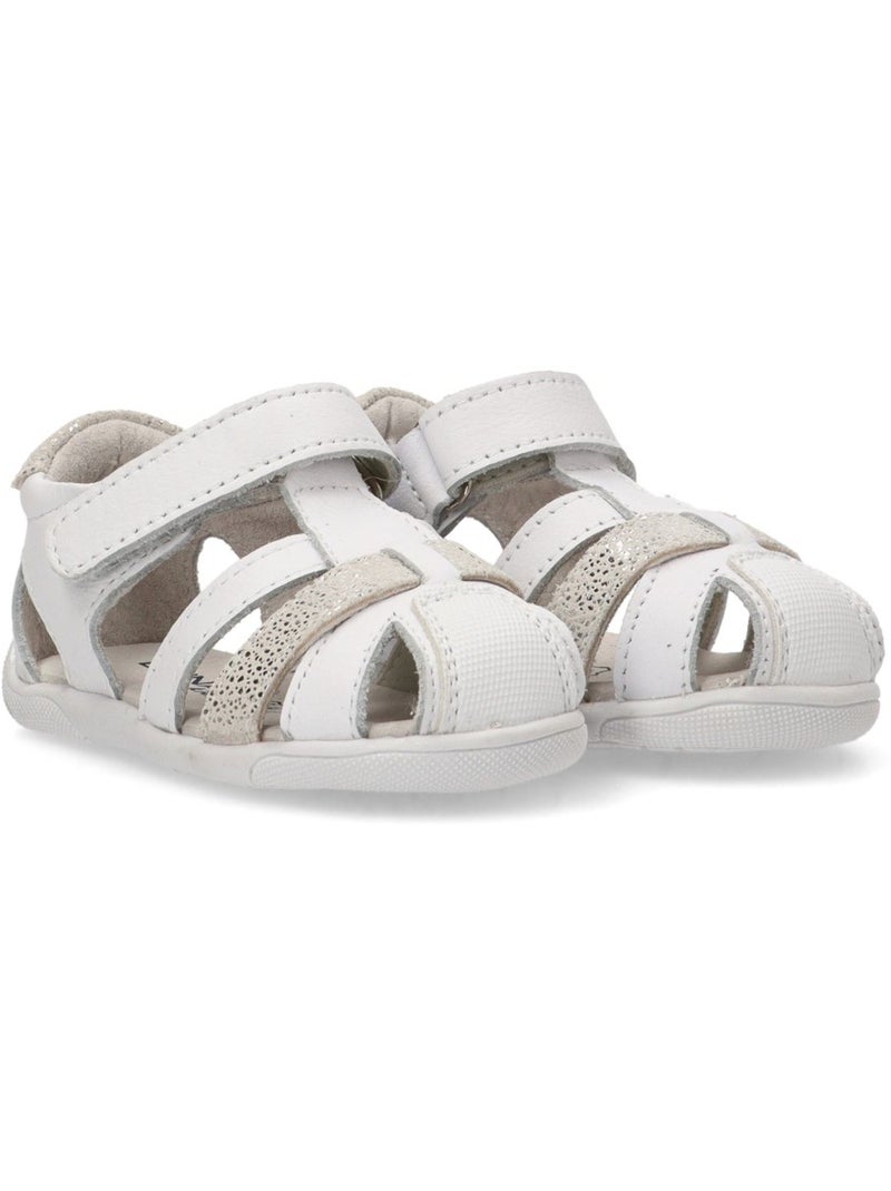 Sandalia Diario Niña Suela Plana - Luna Kids Blanco - Kiabi