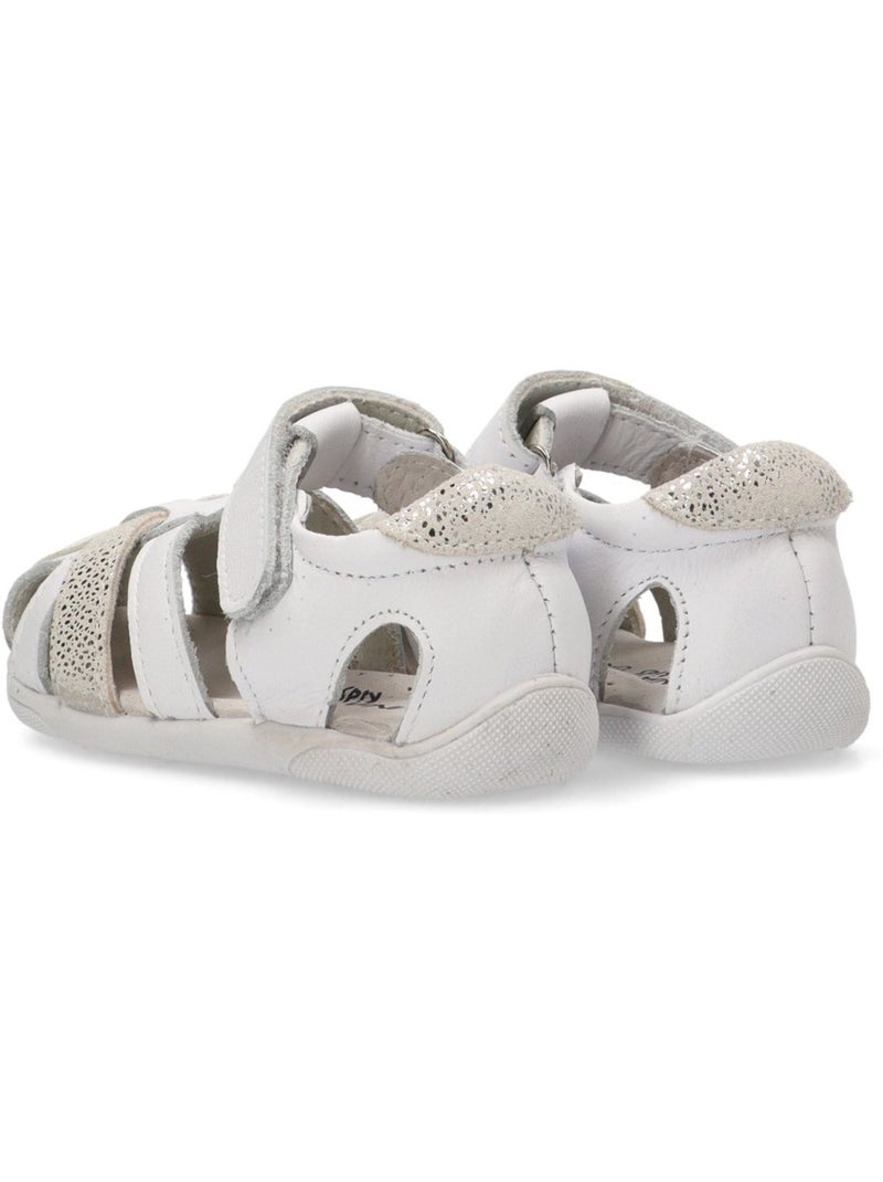 Sandalia Diario Niña Suela Plana - Luna Kids Blanco - Kiabi