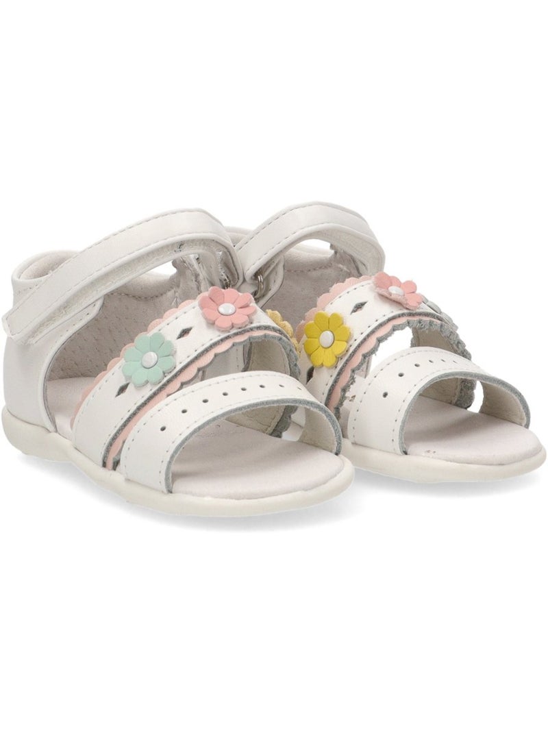 Sandalia Diario Niña Suela Plana - Luna Kids Blanco - Kiabi