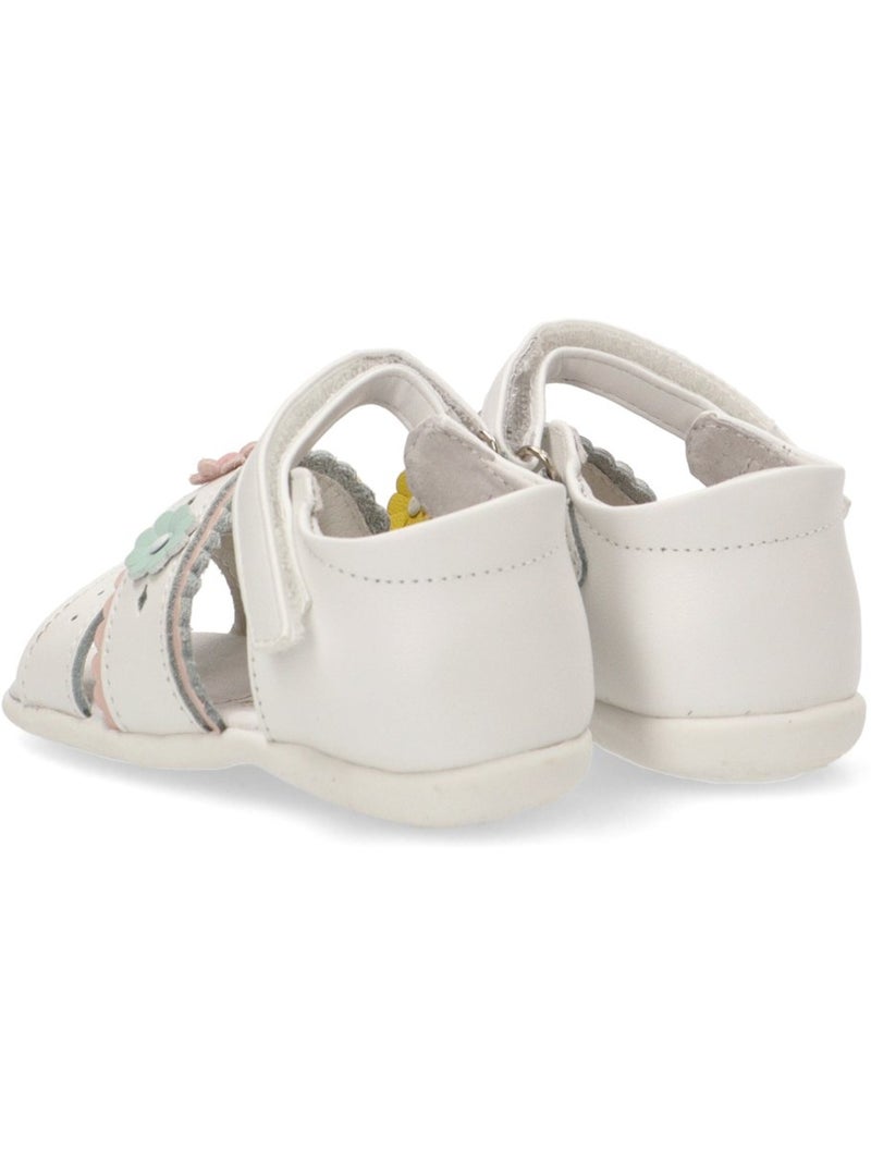 Sandalia Diario Niña Suela Plana - Luna Kids Blanco - Kiabi