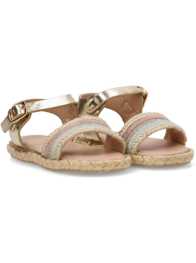 Sandalia Diario Niña Suela Plana - Luna Kids Oro - Kiabi