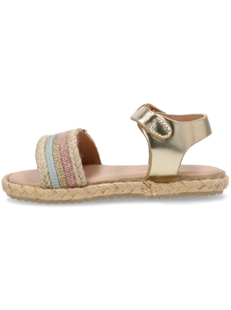 Sandalia Diario Niña Suela Plana - Luna Kids Oro - Kiabi