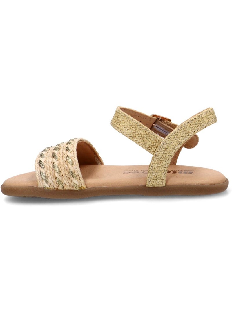 Sandalia Diario Niña Suela Plana - Mustang Kids Beige - Kiabi