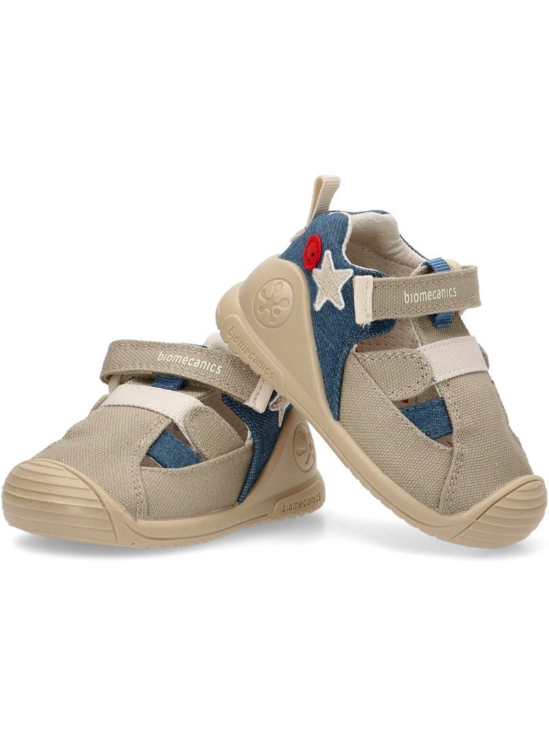 Sandalia Diario Niño Suela Plana - Biomecanics Beige - Kiabi