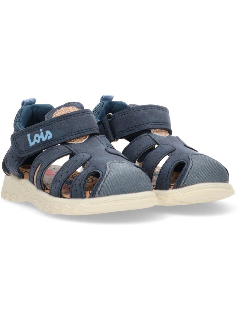 Sandalia Diario Niño Suela Plana - Lois Azul marino - Kiabi