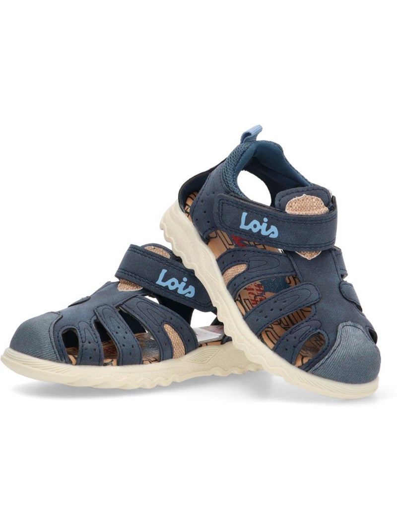 Sandalia Diario Niño Suela Plana - Lois Azul marino - Kiabi