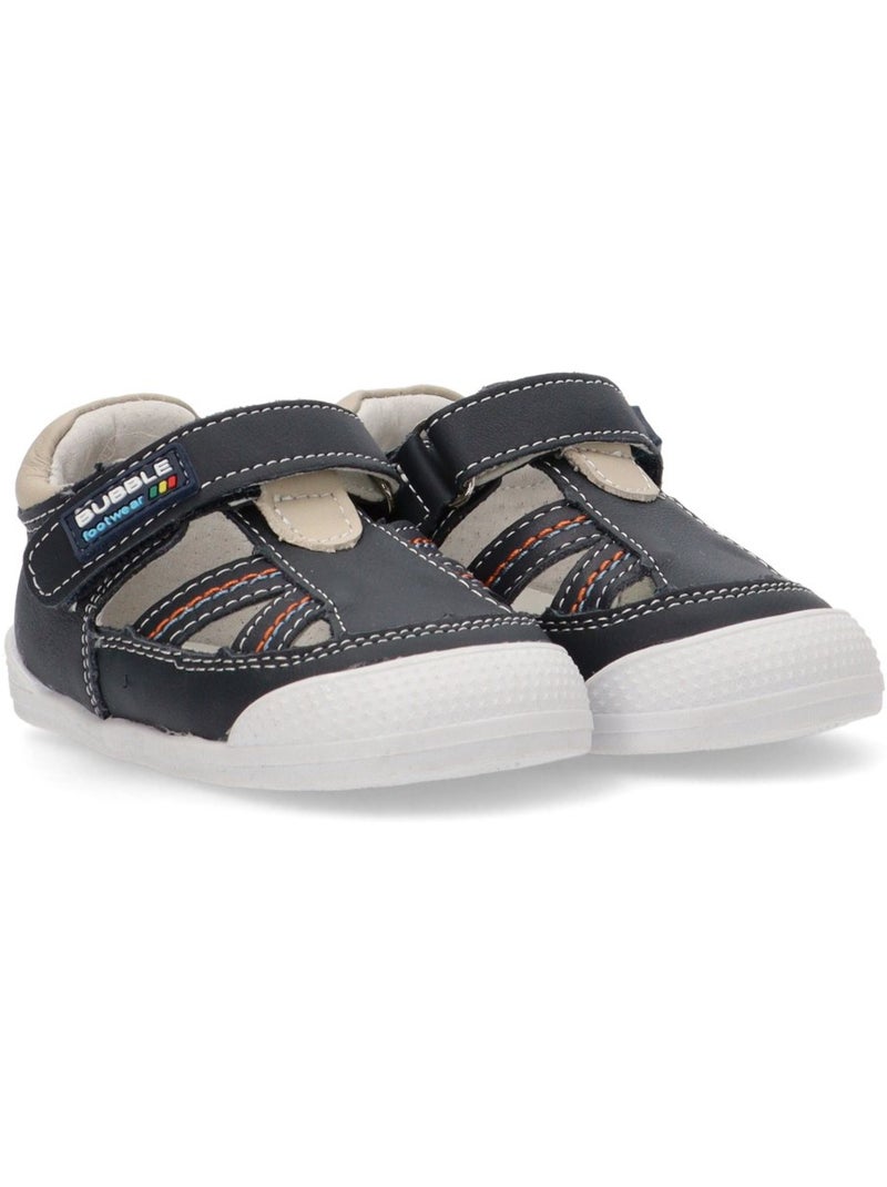 Sandalia Diario Niño Suela Plana - Luna Kids Azul marino - Kiabi