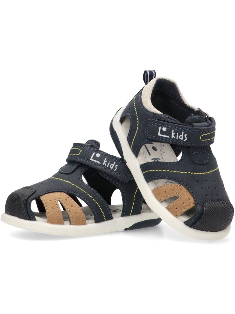 Sandalia Diario Niño Suela Plana - Luna Kids Azul marino - Kiabi