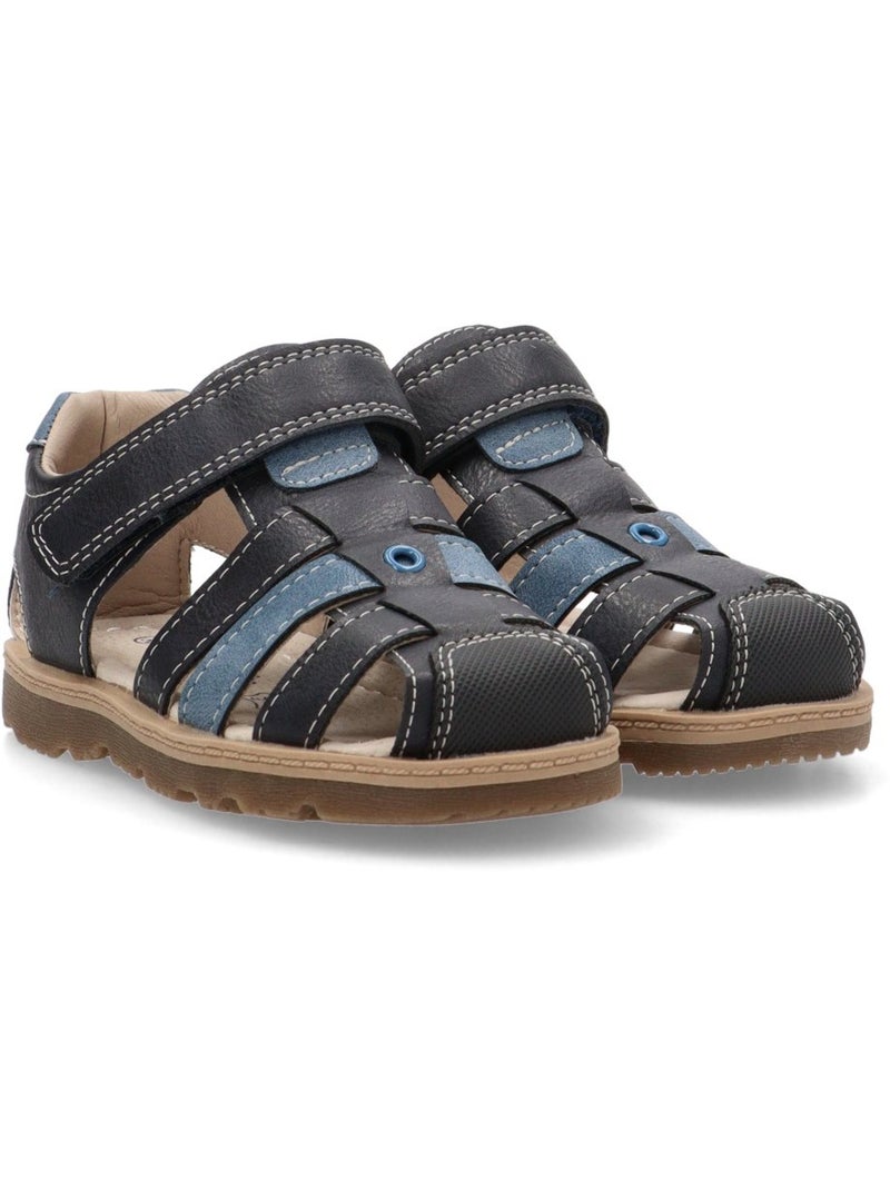 Sandalia Diario Niño Suela Plana - Luna Kids Azul marino - Kiabi