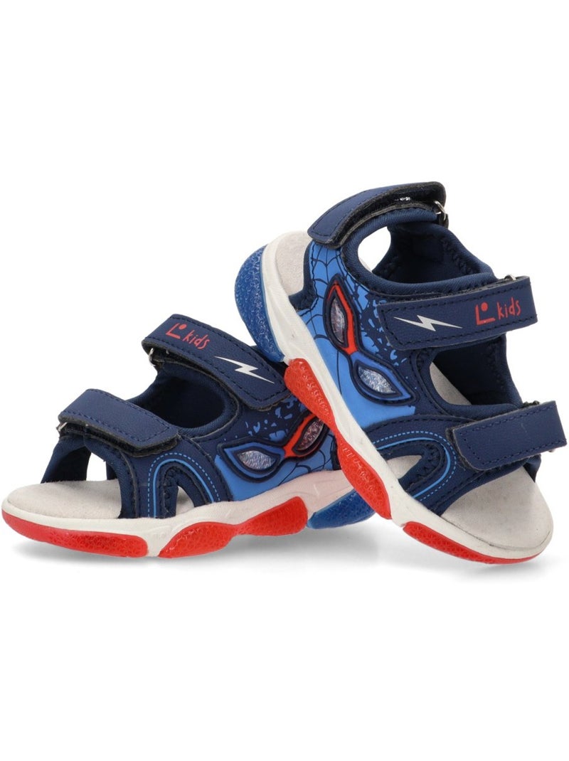 Sandalia Diario Niño Suela Plana - Luna Kids Azul marino - Kiabi