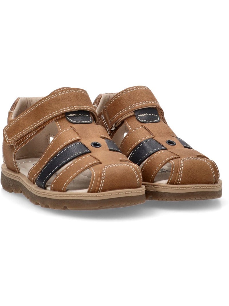 Sandalia Diario Niño Suela Plana - Luna Kids Marrón claro - Kiabi