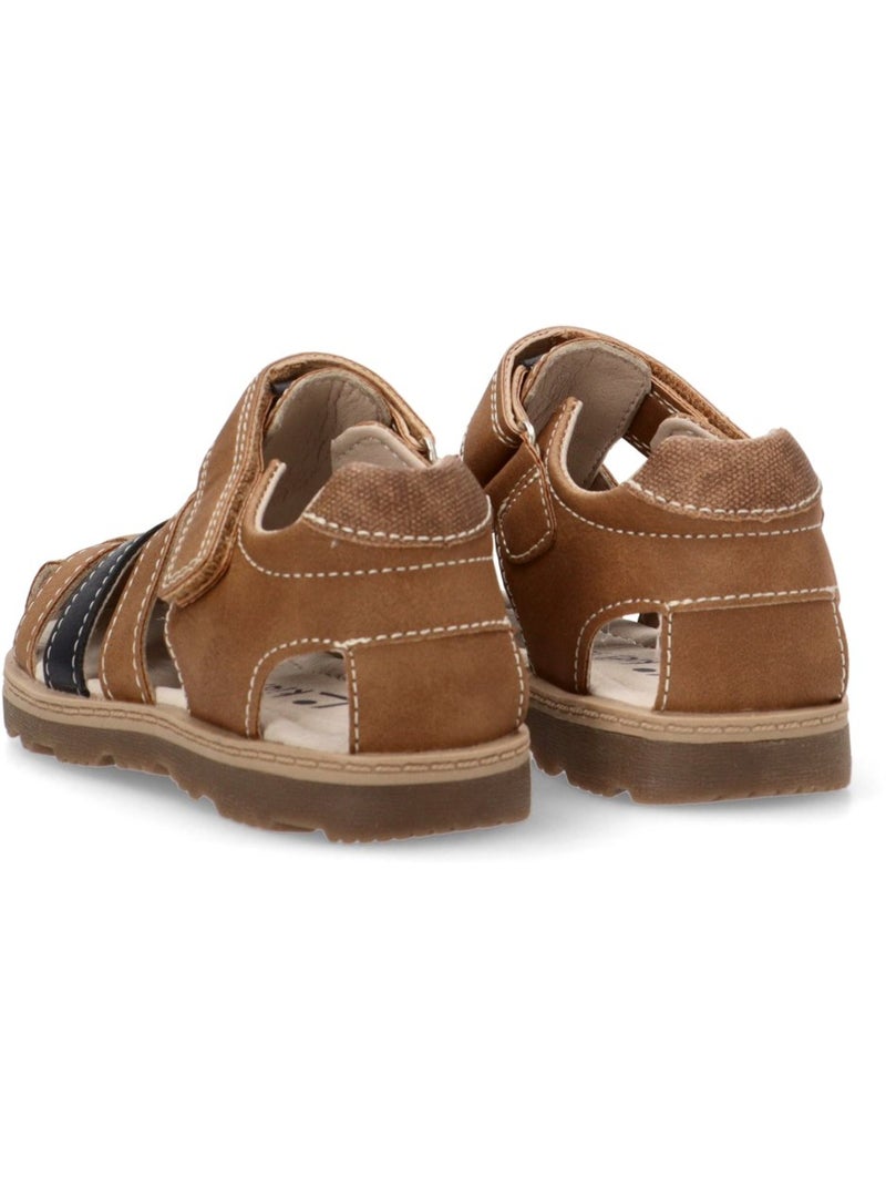 Sandalia Diario Niño Suela Plana - Luna Kids Marrón claro - Kiabi