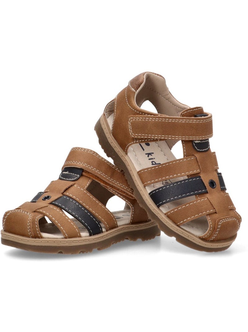 Sandalia Diario Niño Suela Plana - Luna Kids Marrón claro - Kiabi