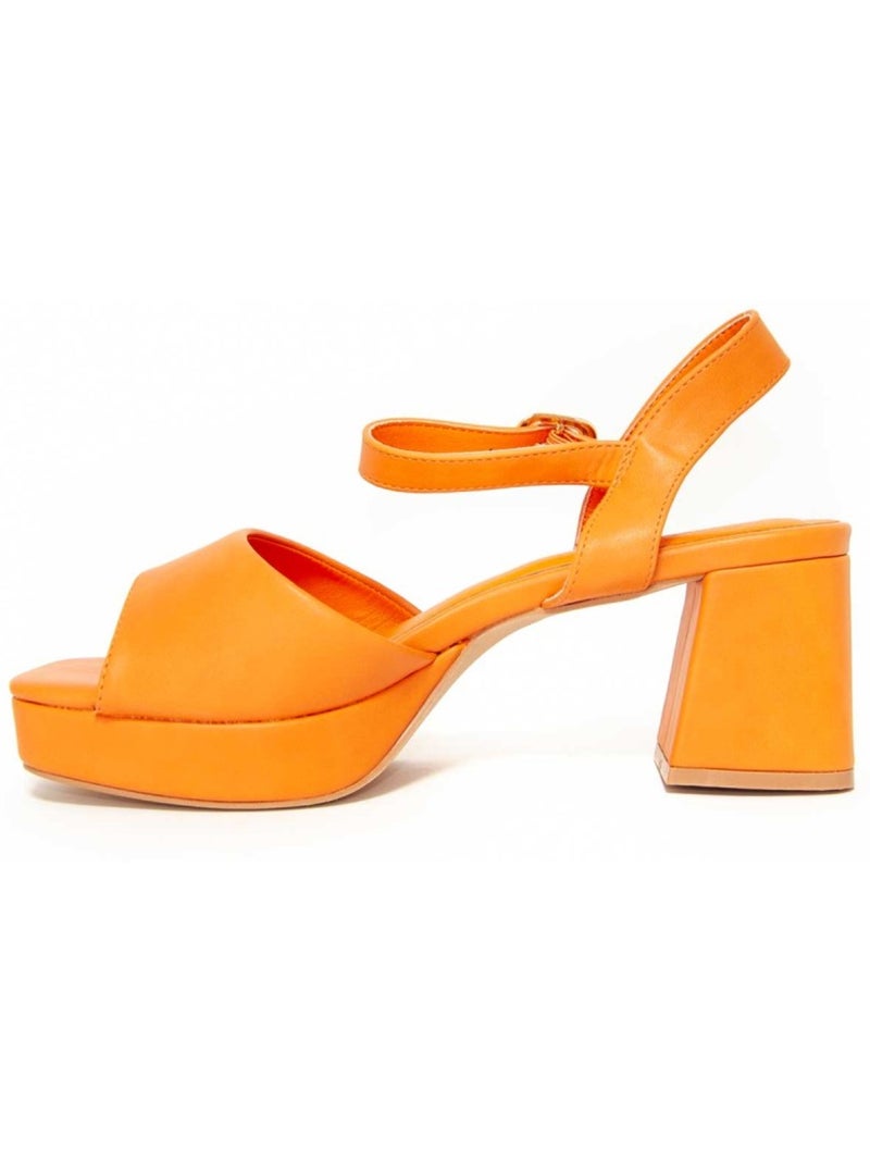 Sandalia Fiesta Sintetico Montevita Naranja - Kiabi