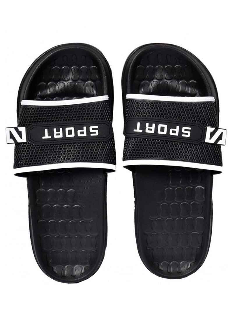Sandalia Hombre antideslizante Negro - Kiabi