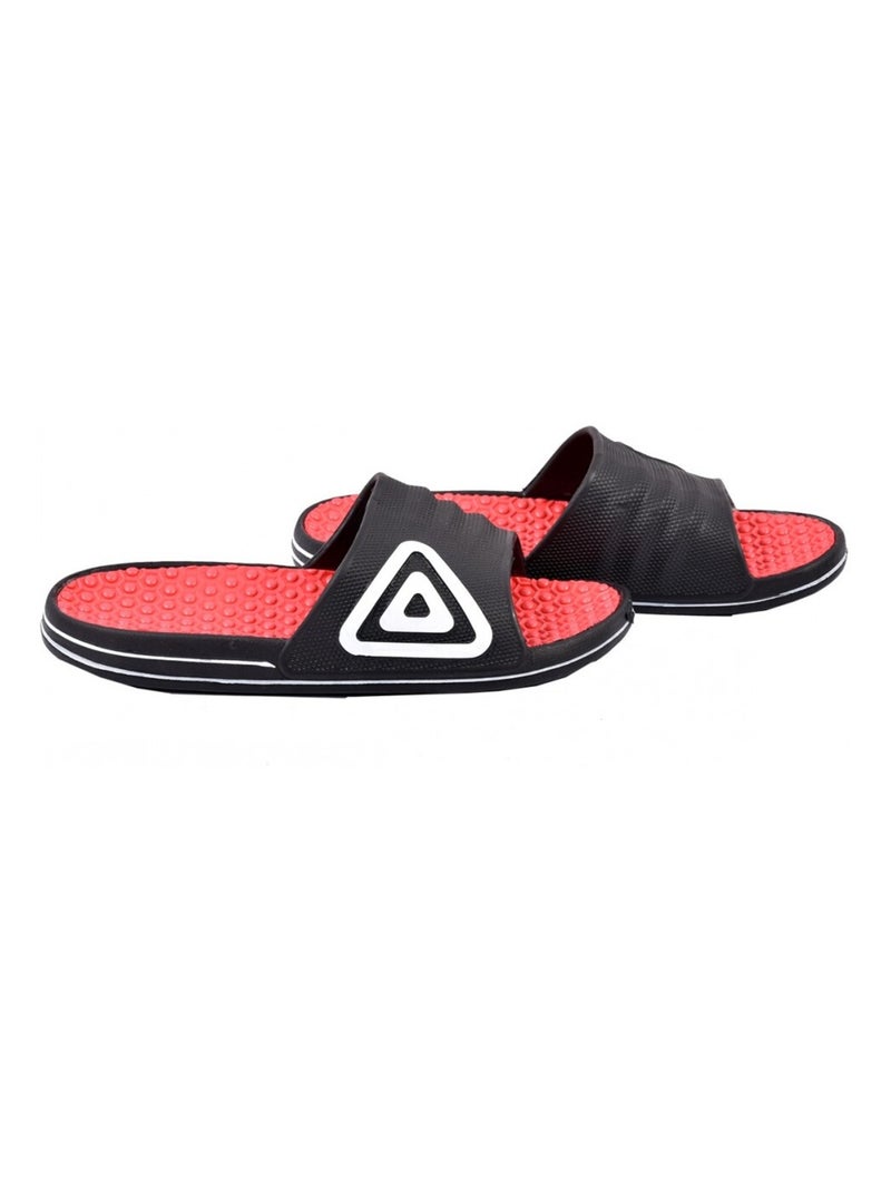 Sandalia Mujer Negro Rojo - Kiabi