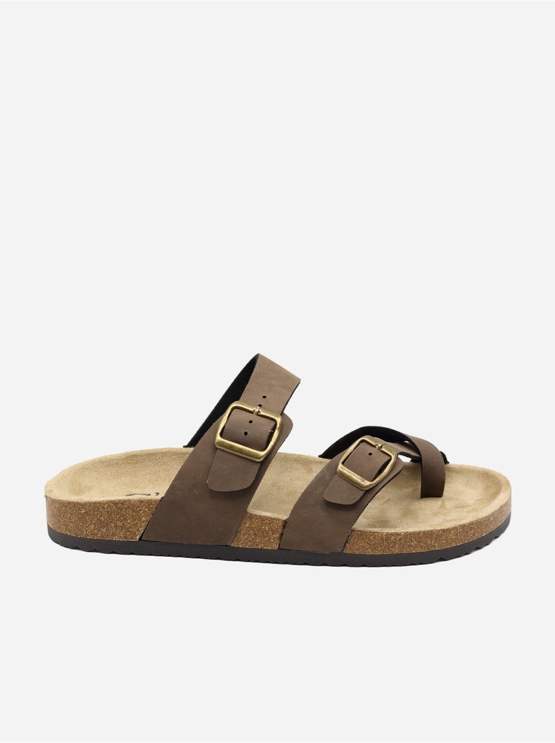 Sandalia para ponerse - C M Marrón - Kiabi