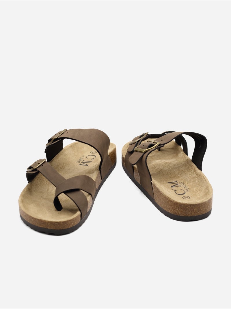 Sandalia para ponerse - C M Marrón - Kiabi