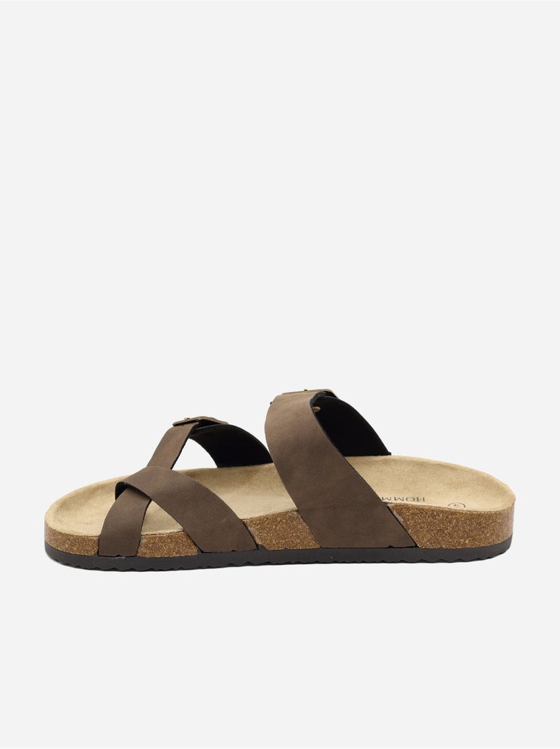 Sandalia para ponerse - C M Marrón - Kiabi