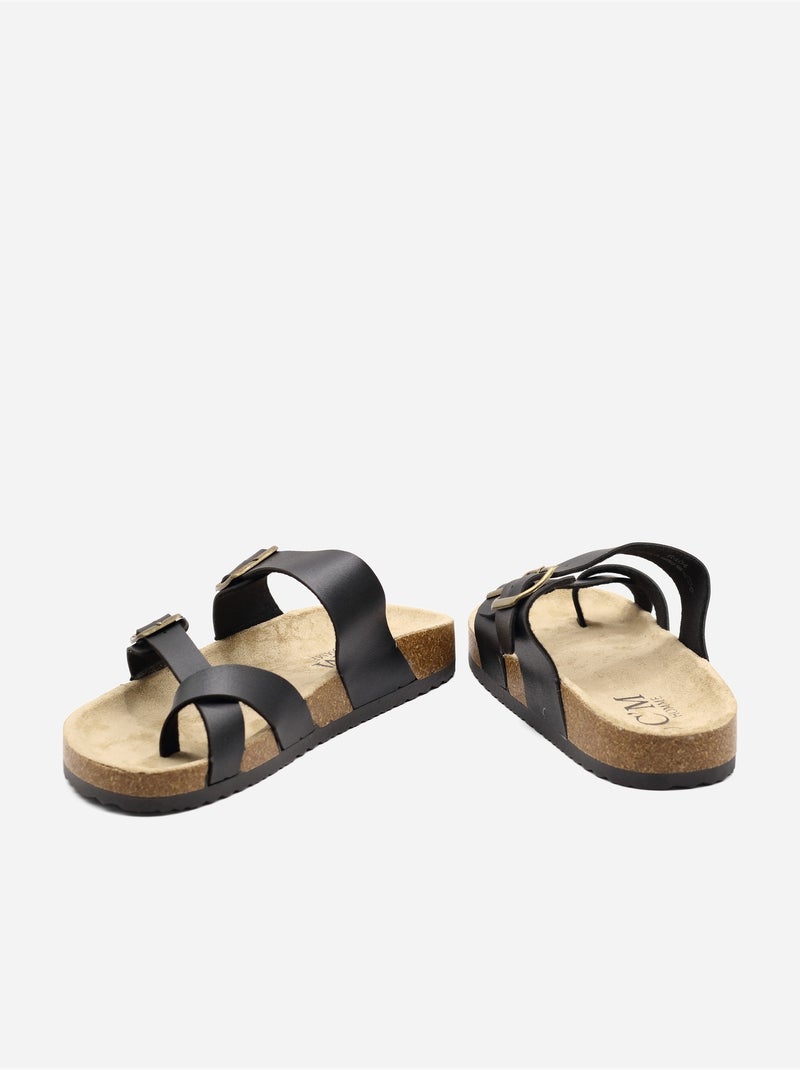 Sandalia para ponerse - C M Negro - Kiabi