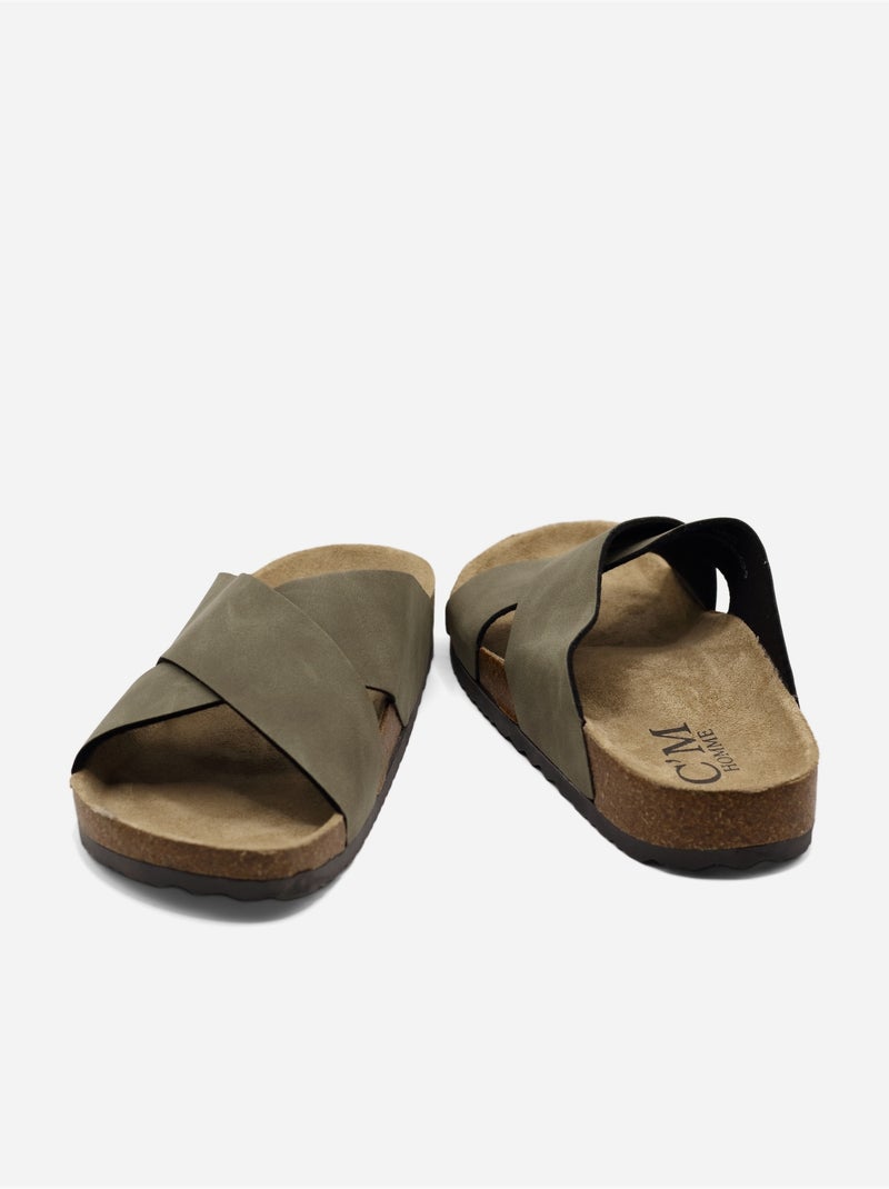 Sandalia para ponerse - C M Verde - Kiabi