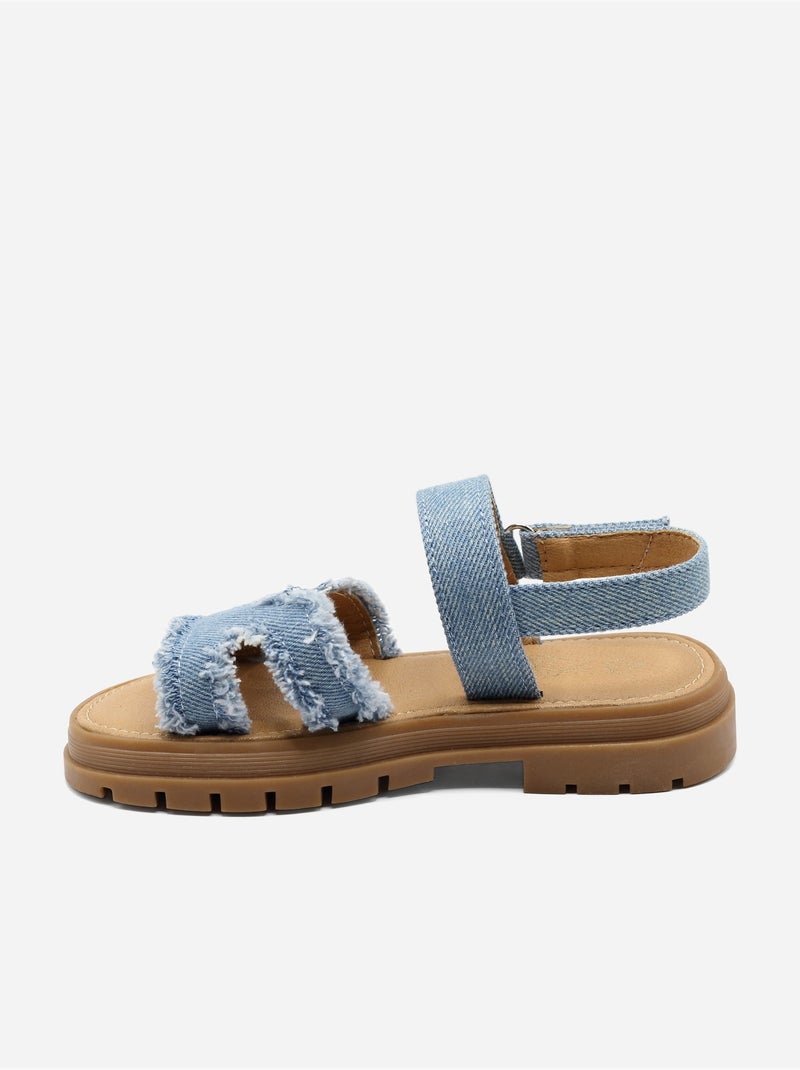 Sandalia para ponerse - Doremi Azul claro - Kiabi