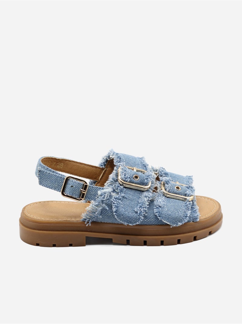 Sandalia para ponerse - Doremi Azul claro - Kiabi