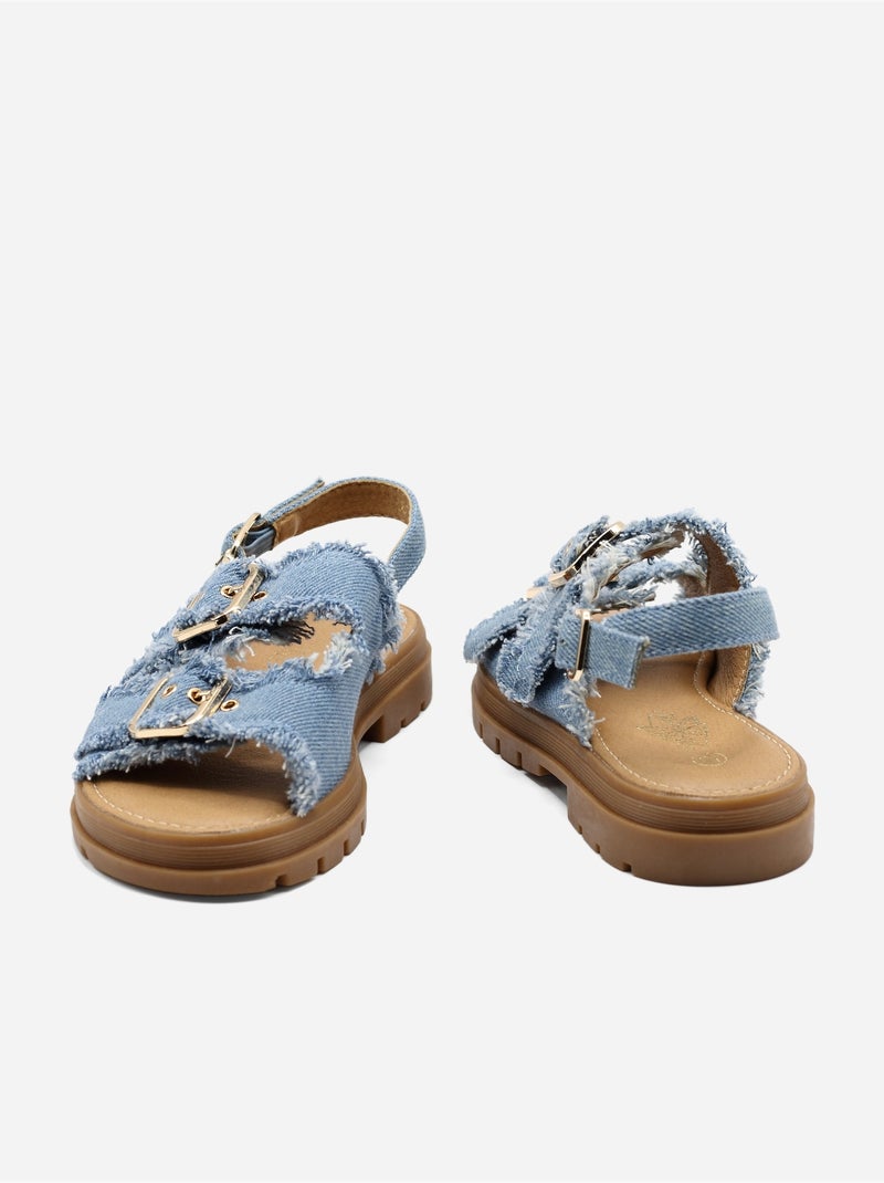 Sandalia para ponerse - Doremi Azul claro - Kiabi