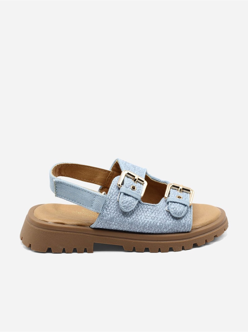 Sandalia para ponerse - Doremi Azul claro - Kiabi