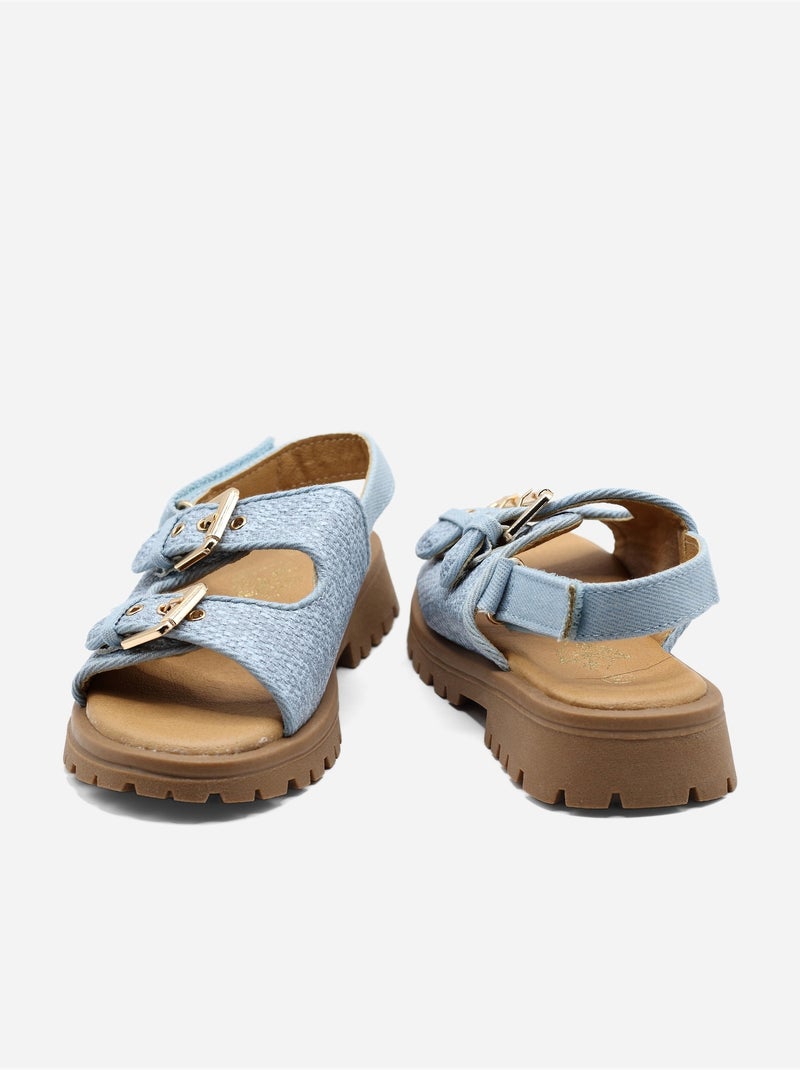 Sandalia para ponerse - Doremi Azul claro - Kiabi