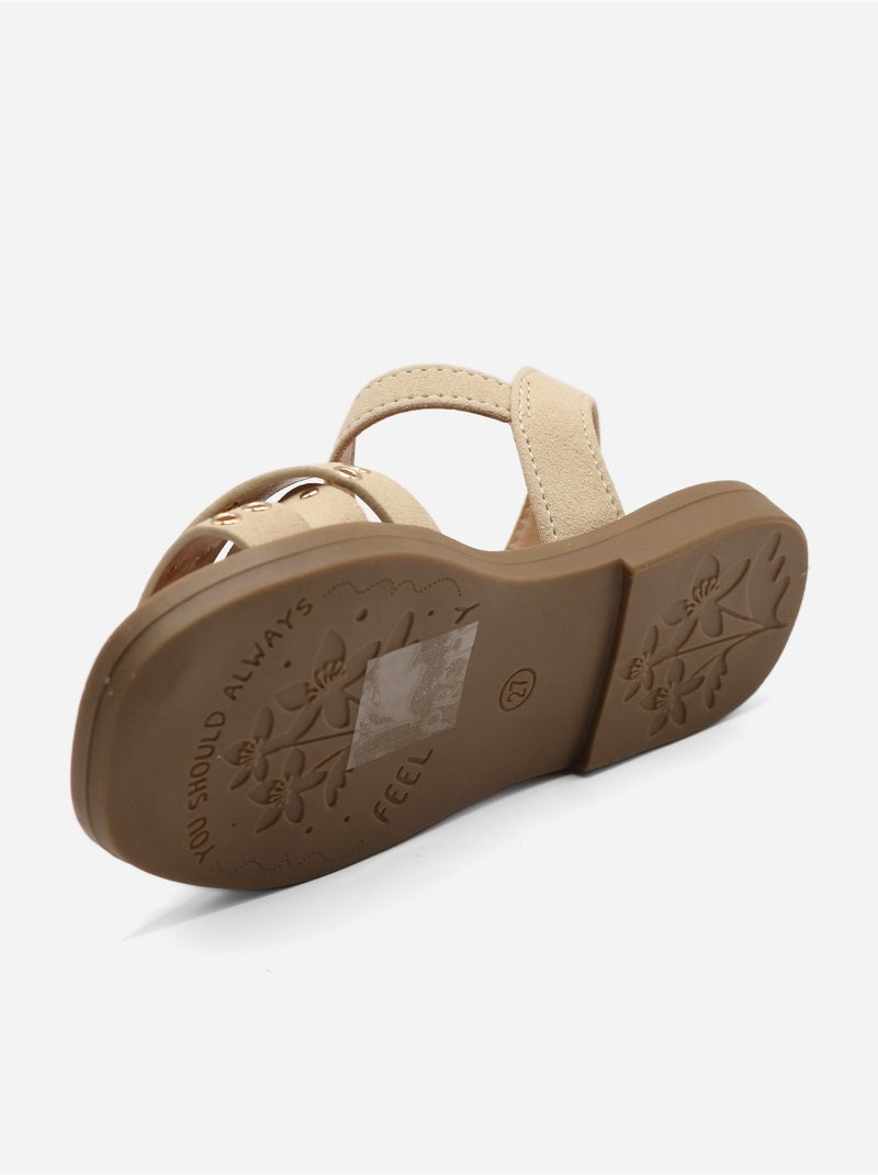 Sandalia para ponerse - Doremi Beige - Kiabi