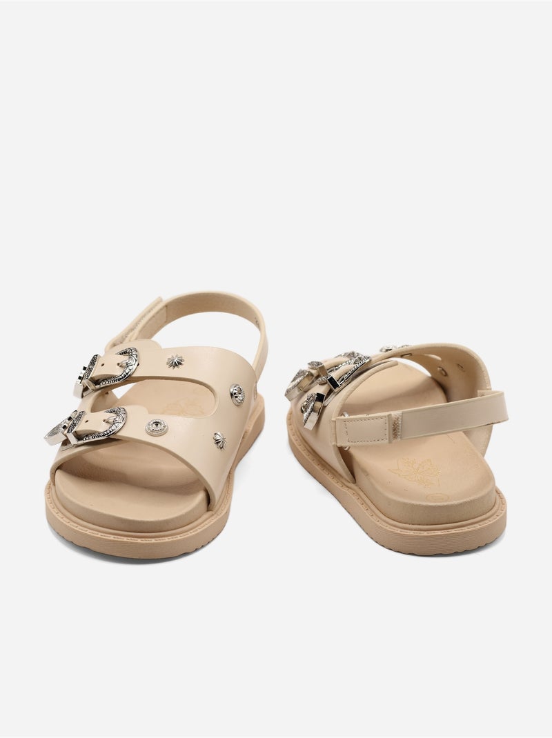 Sandalia para ponerse - Doremi Beige - Kiabi