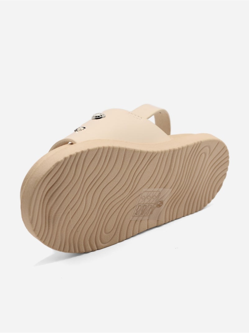 Sandalia para ponerse - Doremi Beige - Kiabi