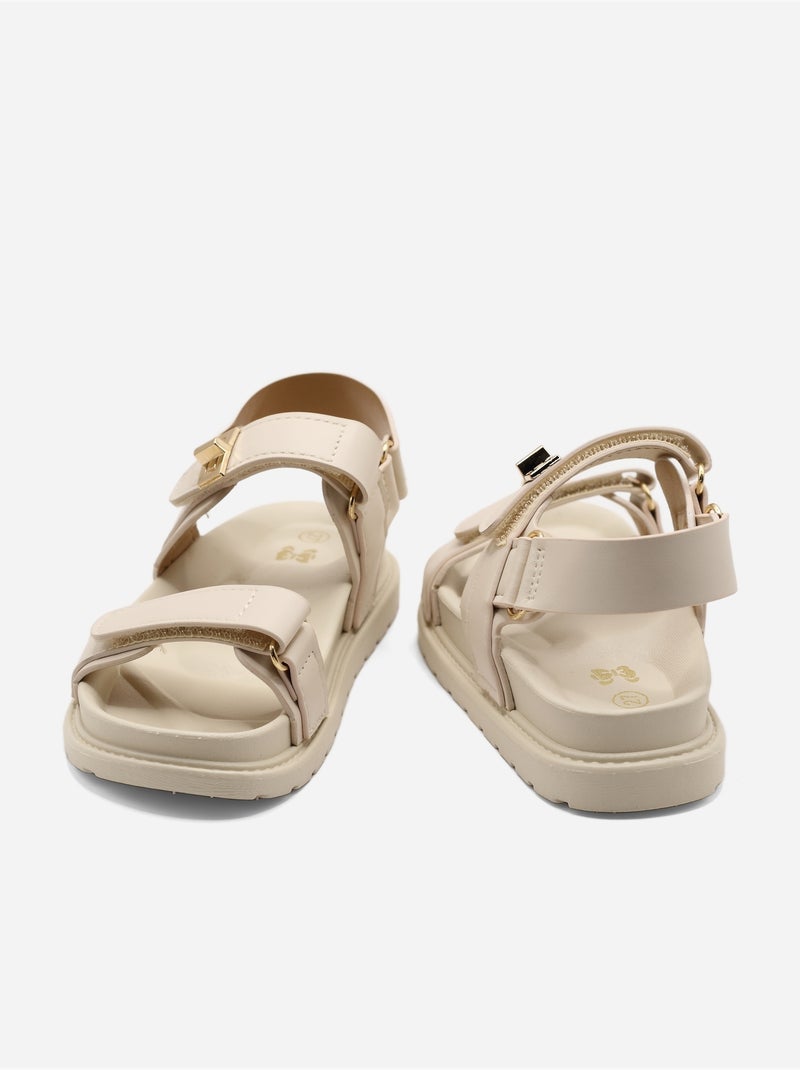 Sandalia para ponerse - Doremi Beige - Kiabi