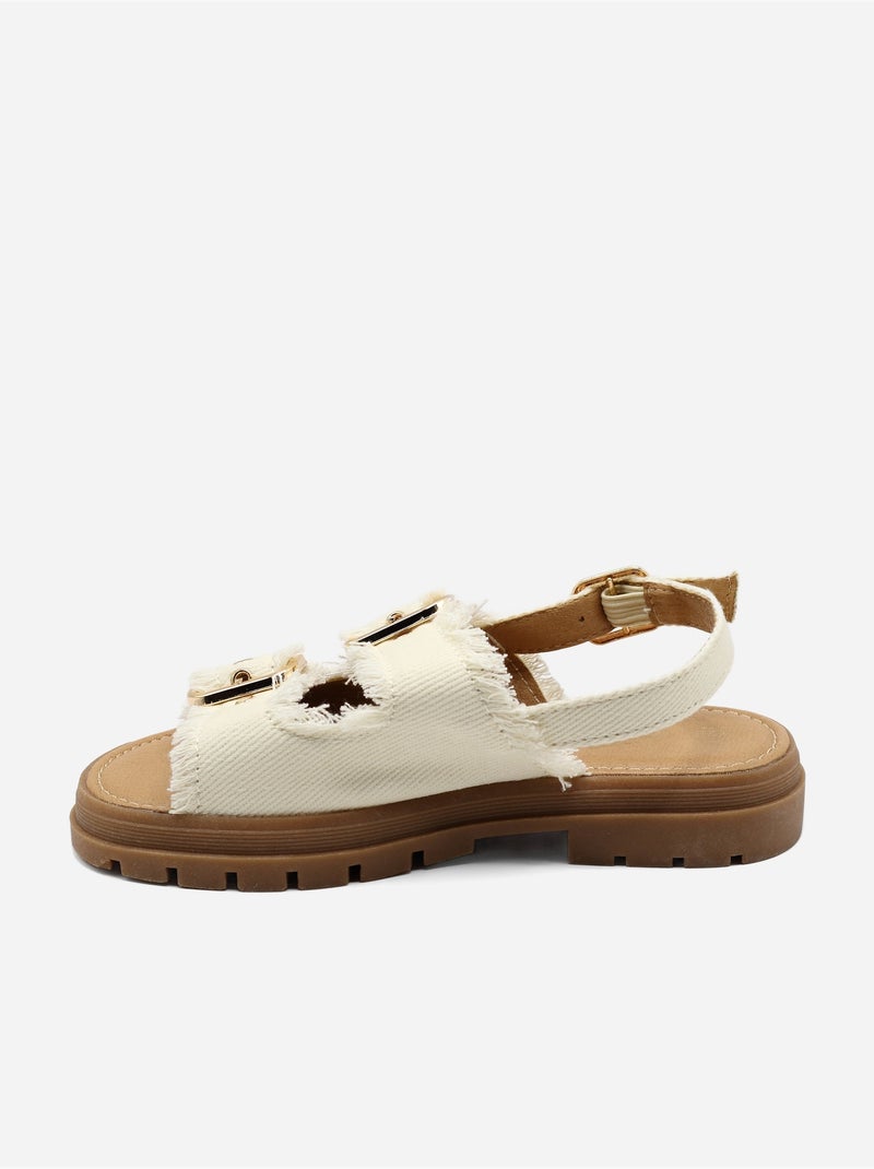 Sandalia para ponerse - Doremi Beige - Kiabi