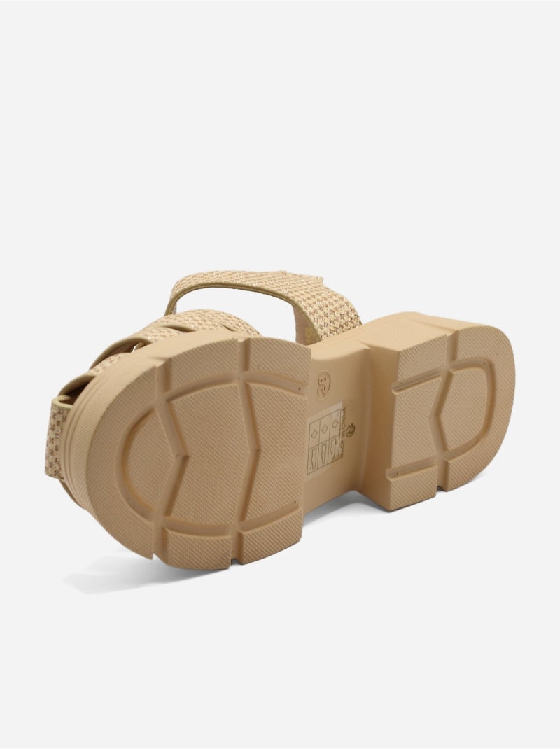 Sandalia para ponerse - Doremi Beige - Kiabi