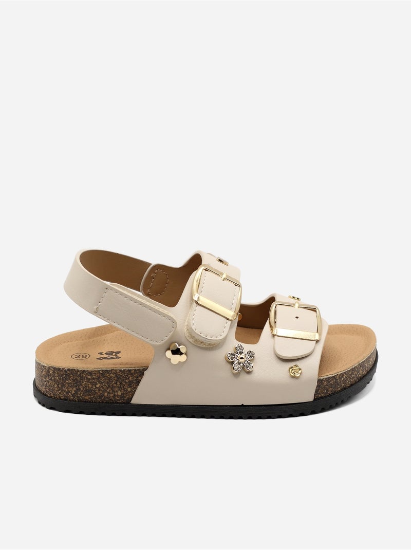 Sandalia para ponerse - Doremi Beige - Kiabi