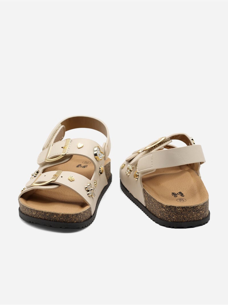 Sandalia para ponerse - Doremi Beige - Kiabi