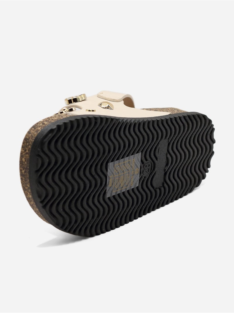 Sandalia para ponerse - Doremi Beige - Kiabi