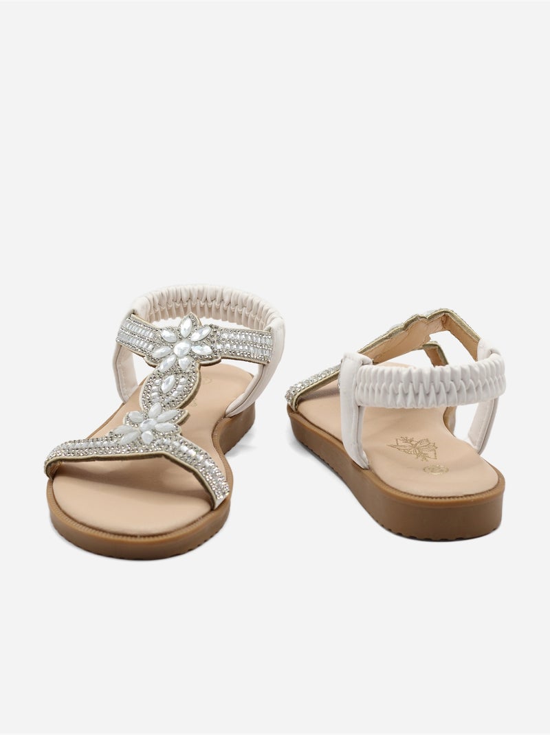 Sandalia para ponerse - Doremi Blanco - Kiabi