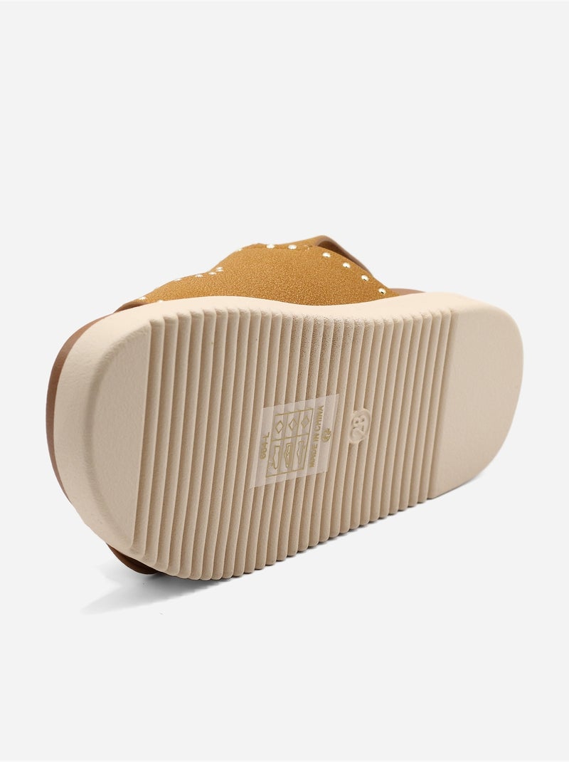 Sandalia para ponerse - Doremi Camel - Kiabi