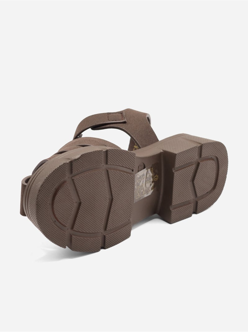 Sandalia para ponerse - Doremi Marrón - Kiabi