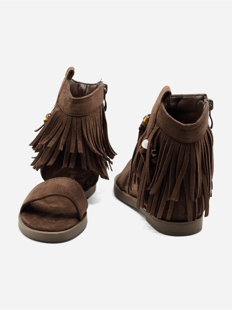 Sandalia para ponerse - Doremi Marrón - Kiabi