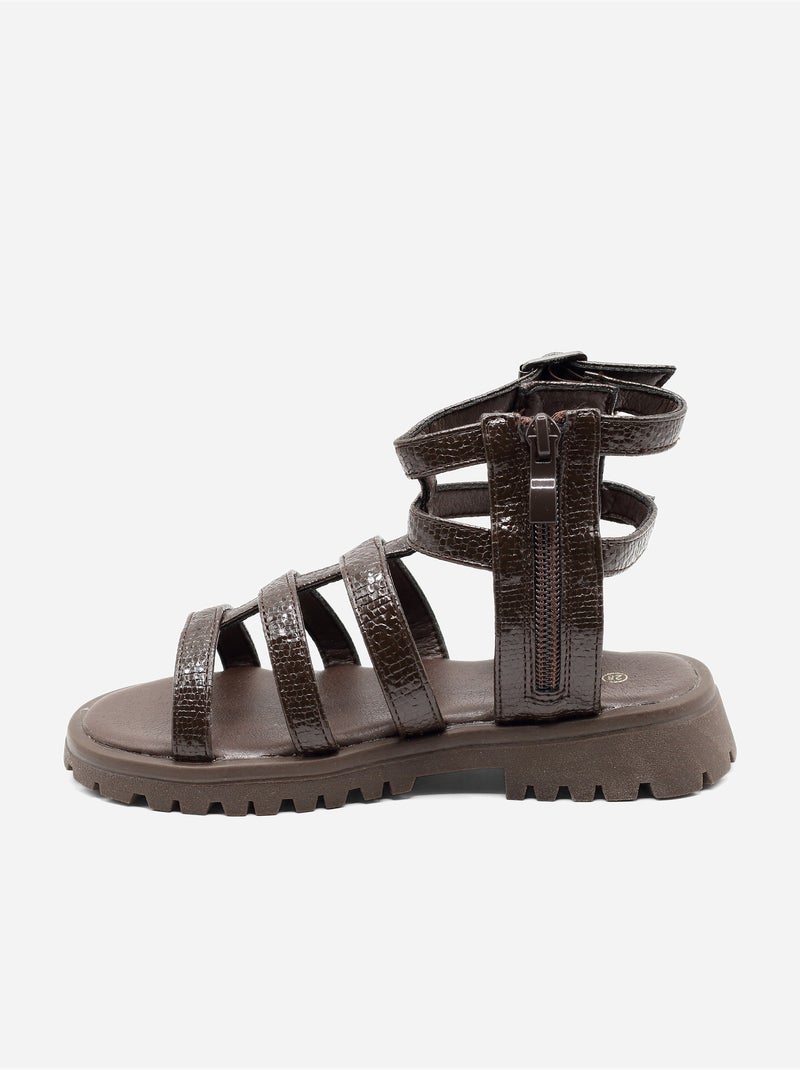 Sandalia para ponerse - Doremi Marrón - Kiabi