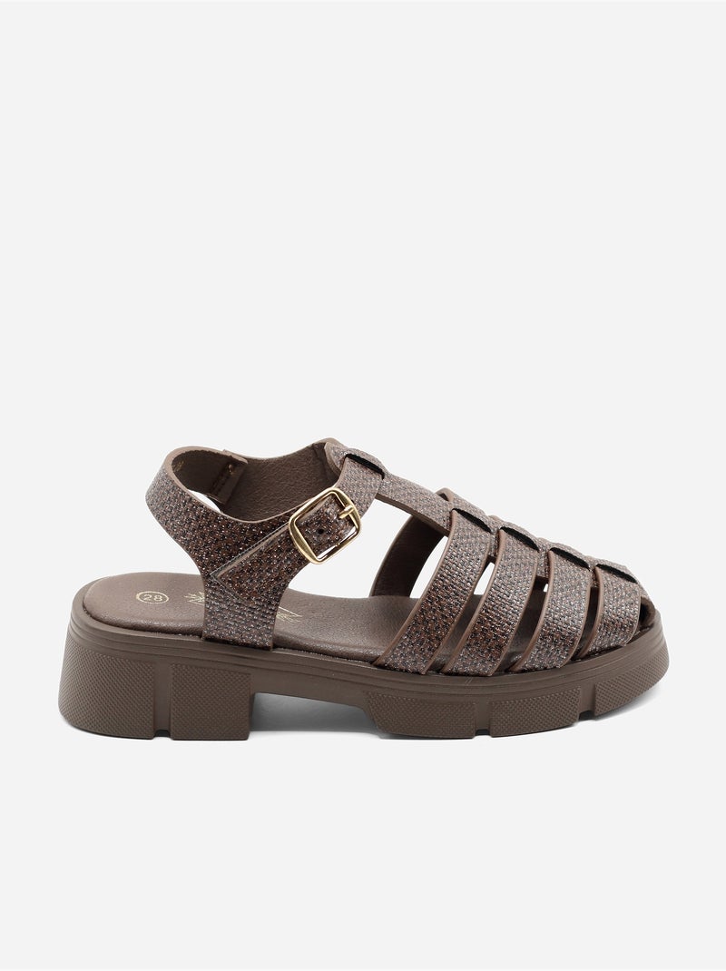 Sandalia para ponerse - Doremi Marrón - Kiabi